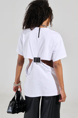 GIRL BOSS MOMENTS CUT OUT T-SHIRT