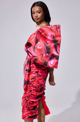 ONE OF ONE BOW MIDI DRESS