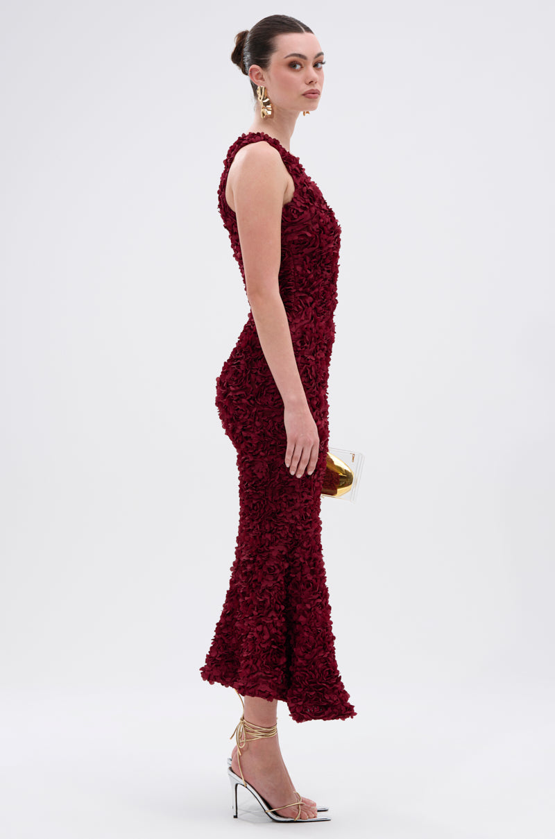 GARDEN PARTY FLORAL MIDI DRESS