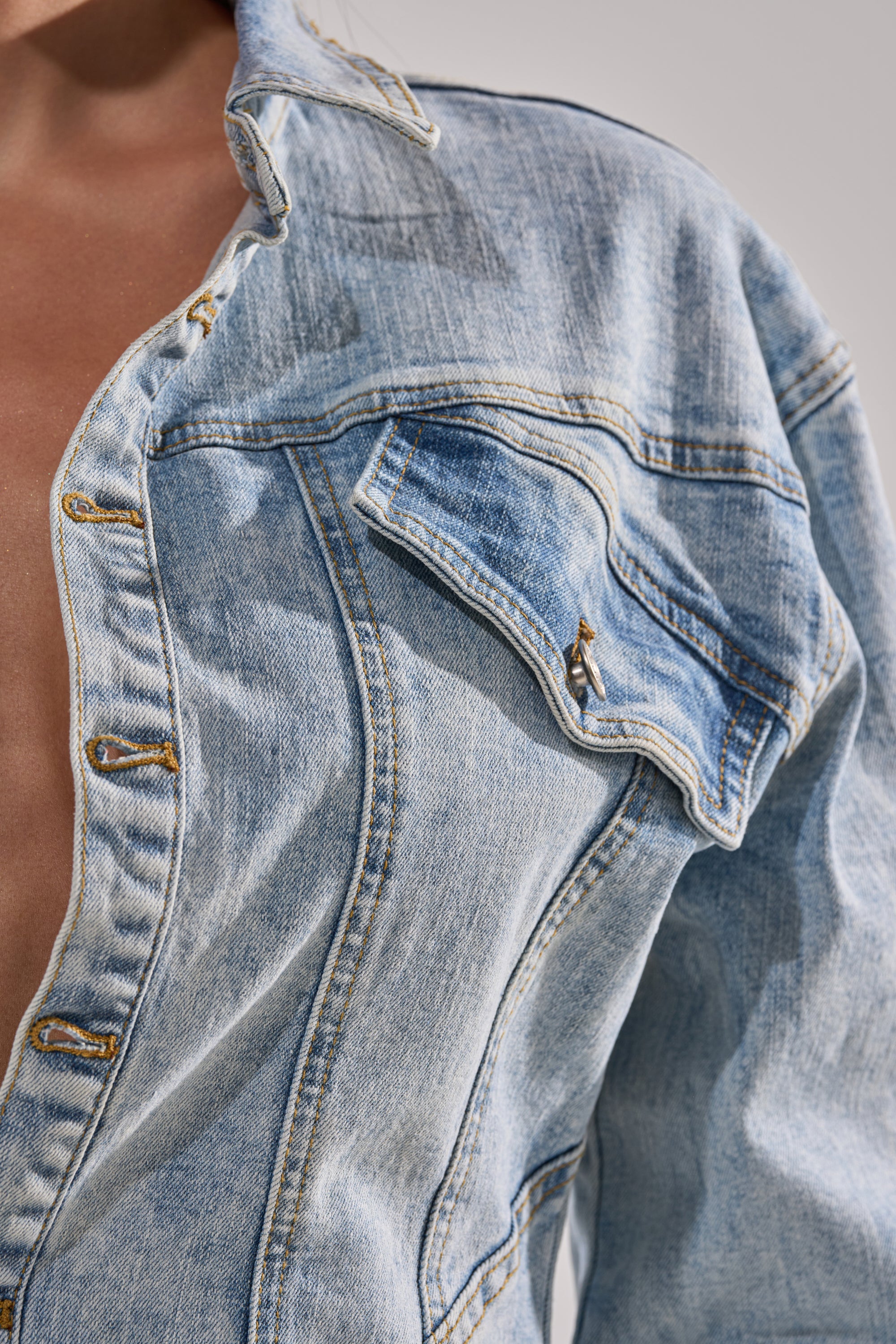 DENIM FOR DAYS MAXI DRESS