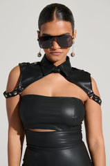 TRUE TRUE PU COLLAR