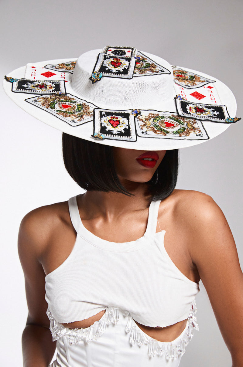 POKER FACE CLIP ON HAT