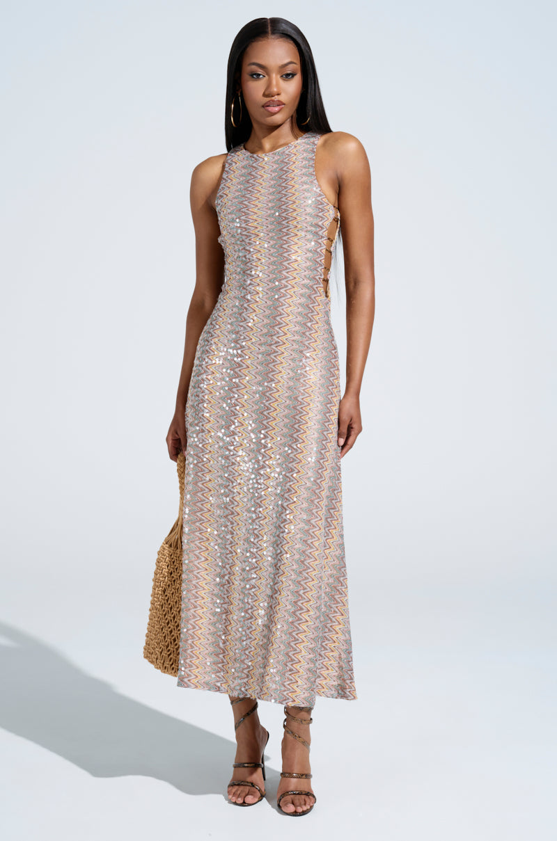 WOKE UP IN IBIZA CROCHET MIDI DRESS
