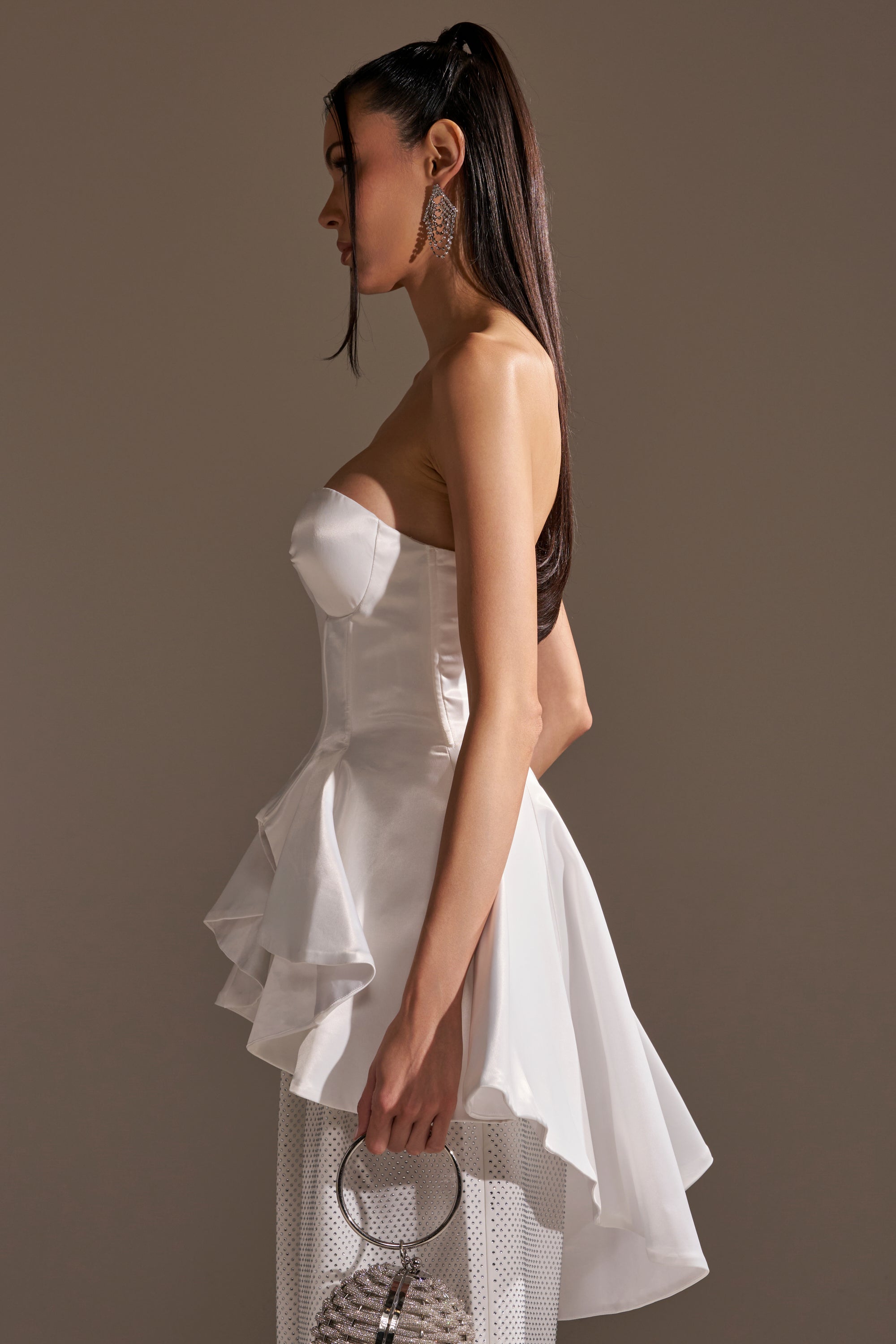 PRETTY PLEASE SATIN CORSET