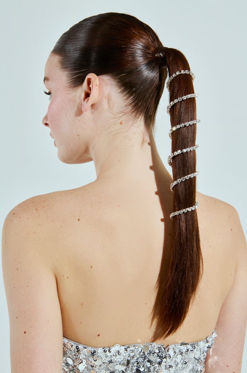 NEVER SPIRALING BLING PONY WRAP