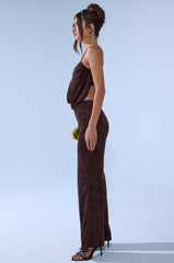 MELANY COWL NECK JUMPSUIT