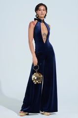 SPARKS FLYING VELVET JUMPSUIT