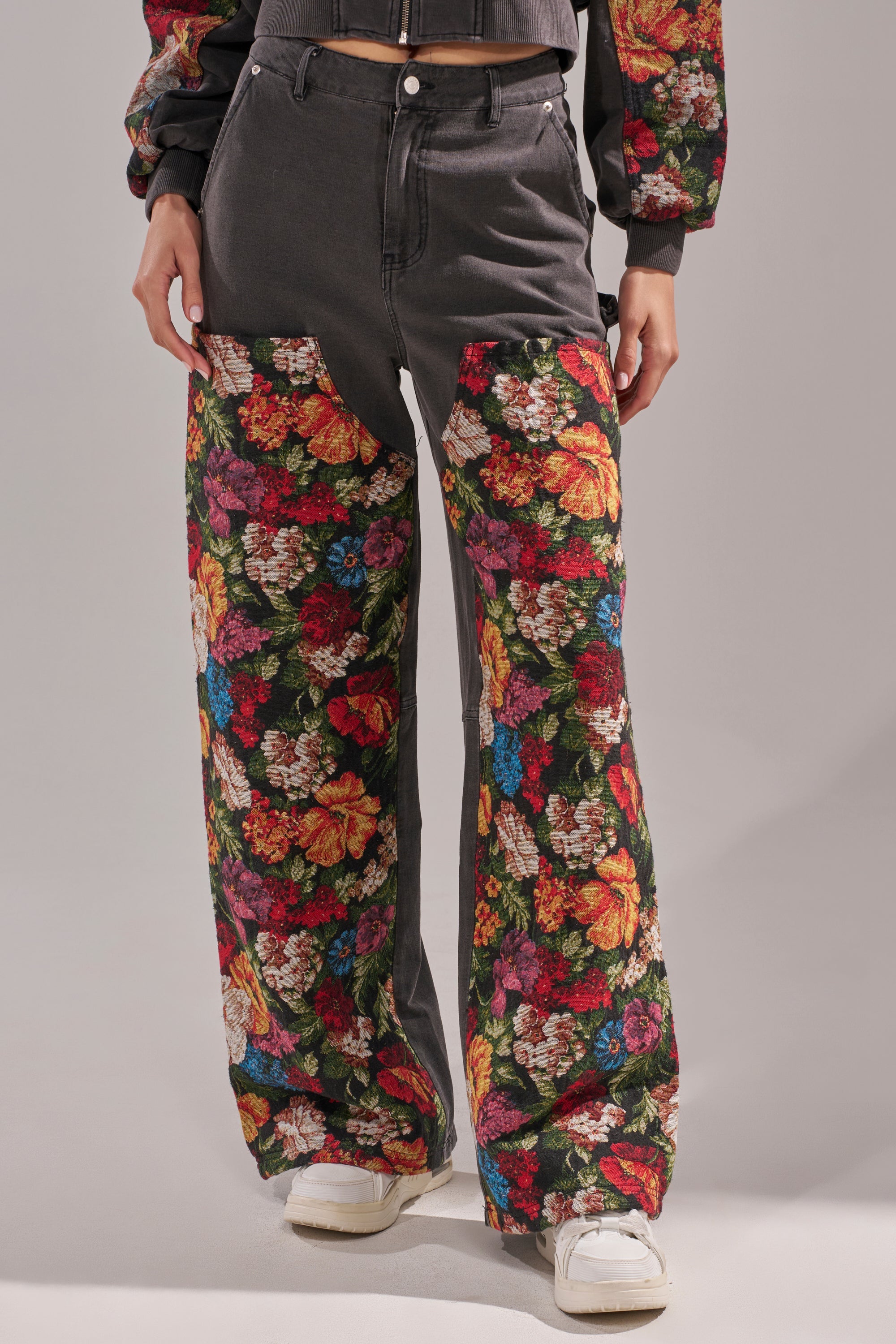 TRY ME FLORAL DENIM