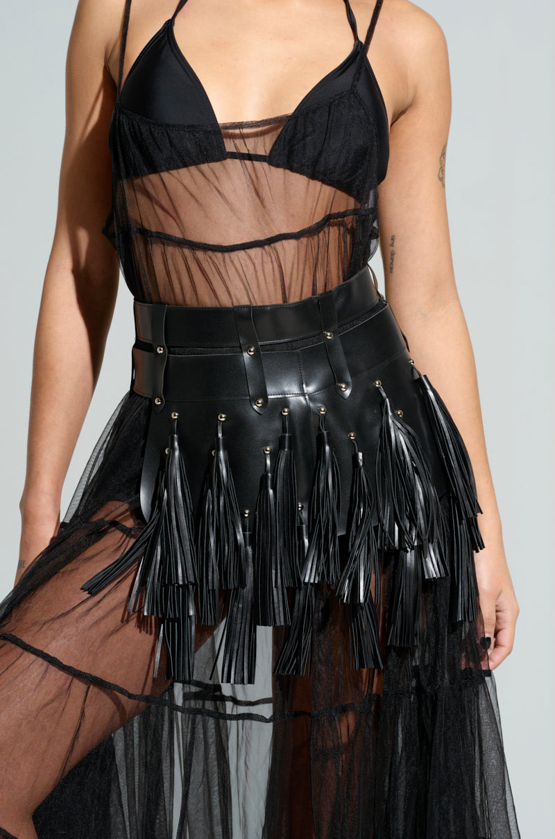 IM WORTH IT TASSEL BELT