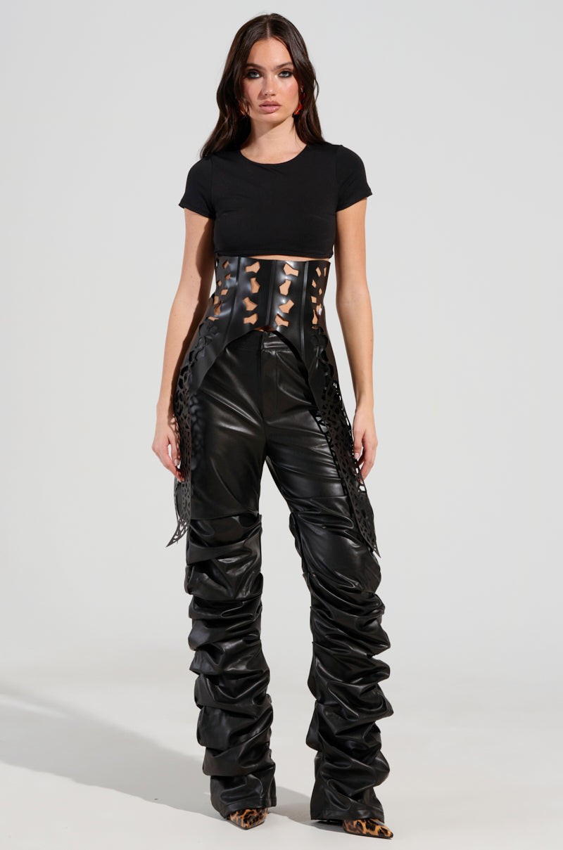 SUPERSTAR LASER CUT PU BELT