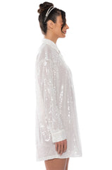 ALL I DO IS SHINE SEQUIN MINI DRESS