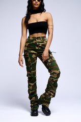 DOLLED UP KNIT BANDEAU HALTER TOP IN BLACK
