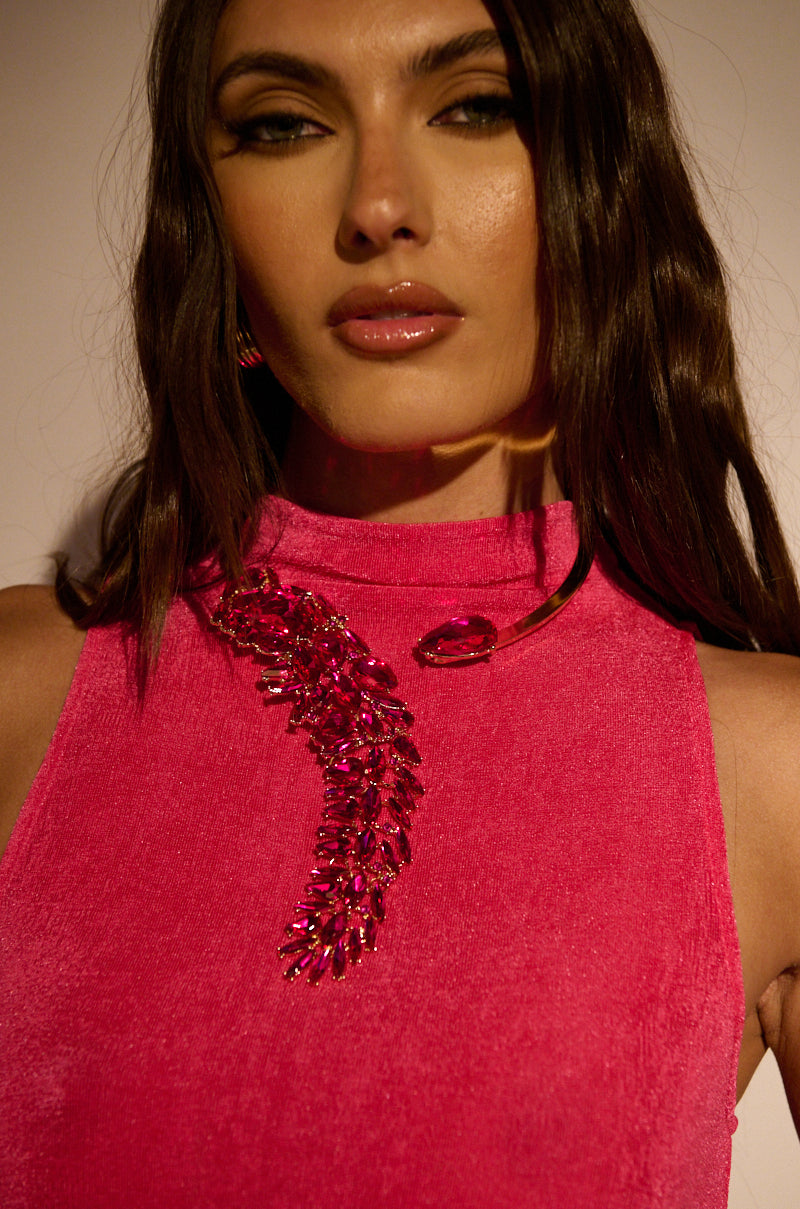 FLY ALONE STATEMENT NECKLACE