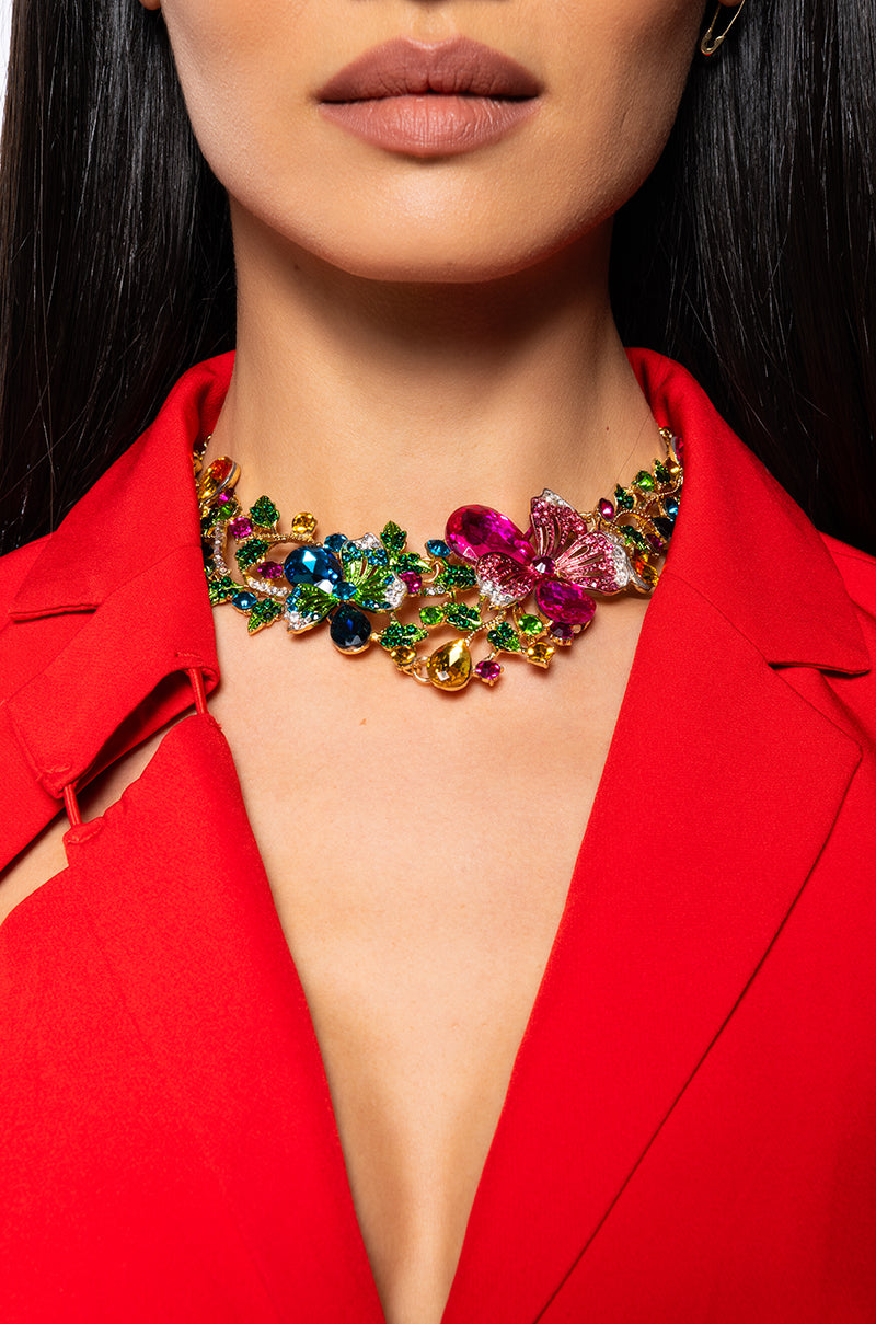 GARDEN OF ENVY STATEMENT NECKLACE