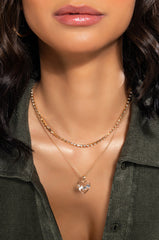 HIT MY LINE RHINESTONE NECKLACE SET