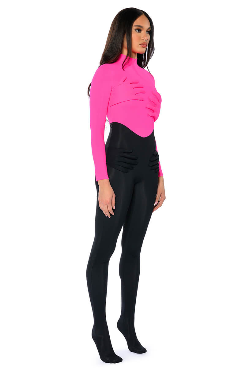 HOLD ON LONG SLEEVE JUMPSUIT