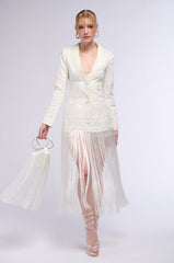 HOPELESS ROMANTIC FRINGE BLAZER DRESS