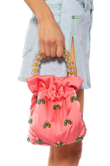 HOTEL CALIFORNIA BEADED POUCH PURSE