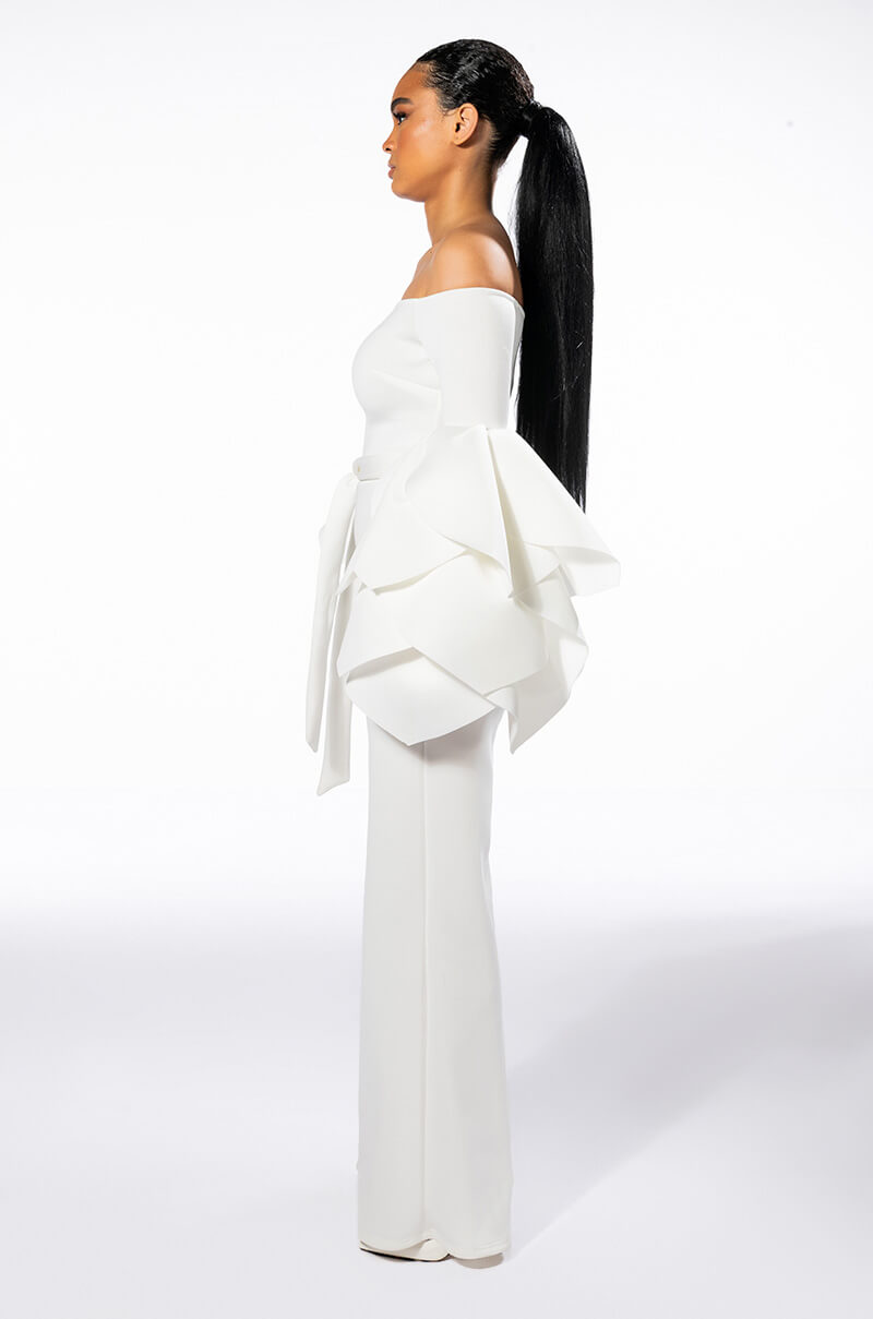 I UNDERSTOOD THE ASSIGNMENT RUFFLE SLEEVE JUMPSUIT