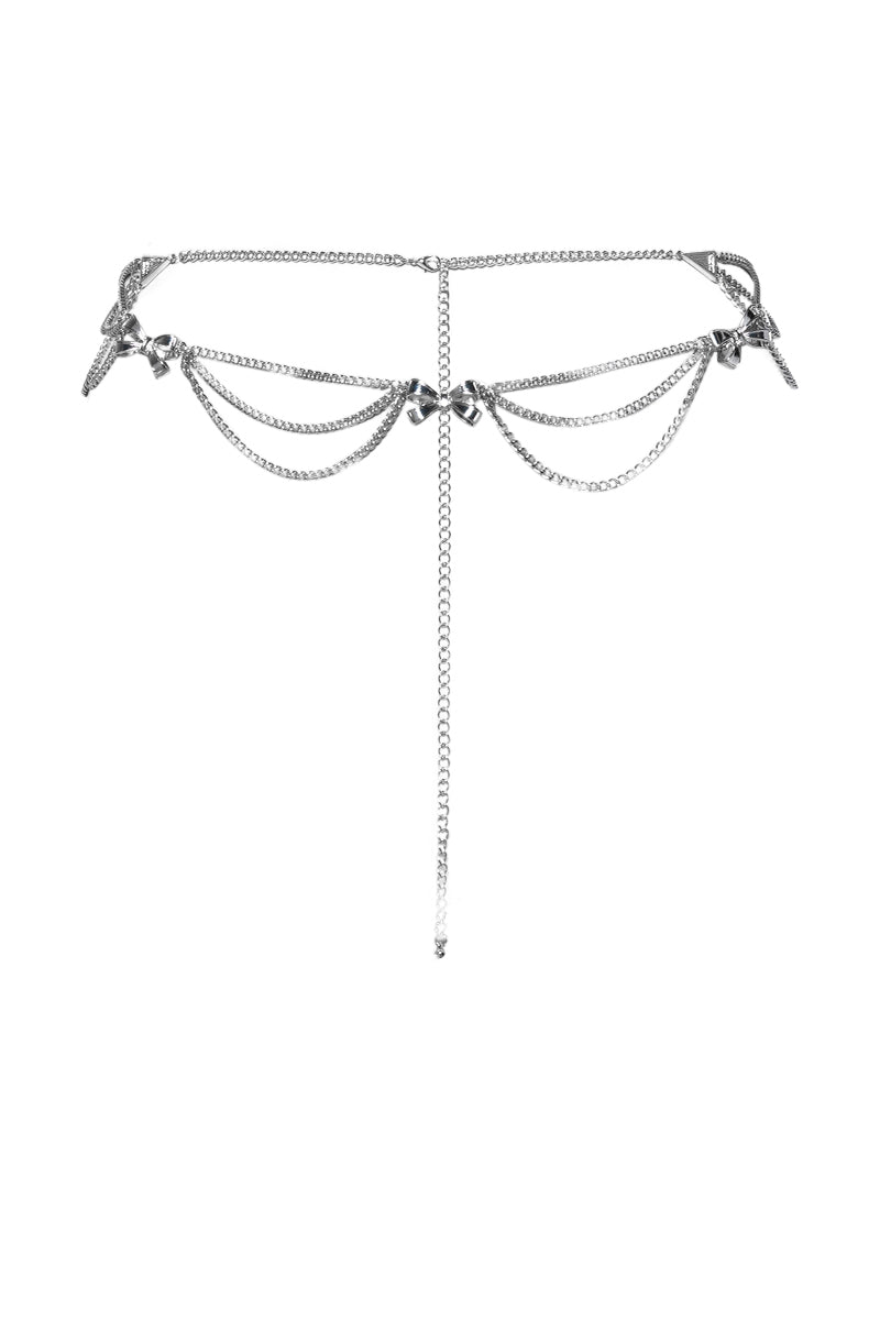 IM TOO PRETTY BOW CHAIN BELT