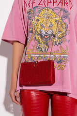KEEP A SECRET RED CLUTCH