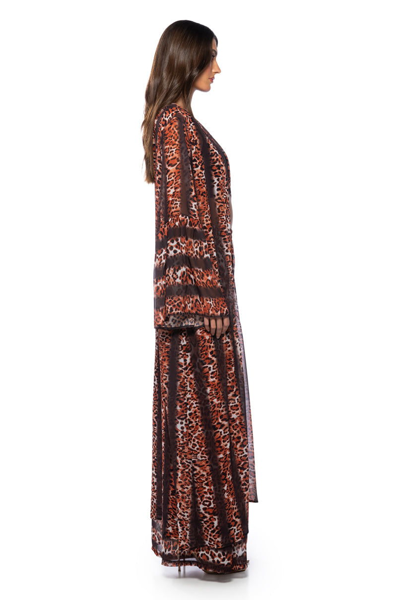 LEAH ON VACATION LEOPARD DUSTER