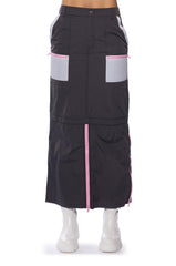 LOLA NYLON CARGO SKIRT