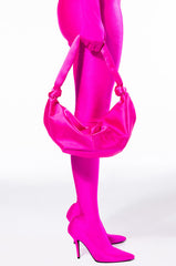 MAGNOLIA SATIN PINK PURSE