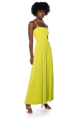 MEL WIDE LEG JUMPSUIT IN LIME