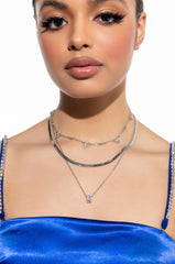 MY ALL SILVER NECKLACE SET