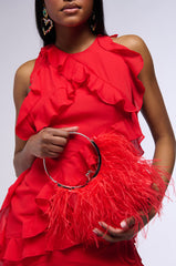 NEW YEAR SAME ME FEATHER PURSE