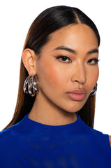 NIKKI MULTI LAYER HOOP EARRING
