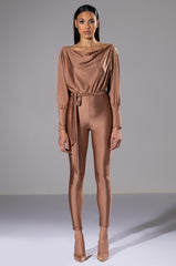 NO CONCERNS TIE FRONT JUMPSUIT