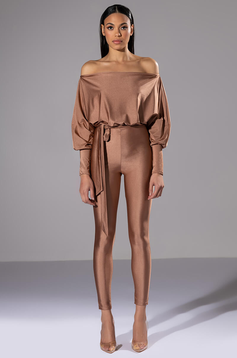 NO CONCERNS TIE FRONT JUMPSUIT