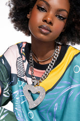 OPEN HEART SURGERY STATEMENT NECKLACE