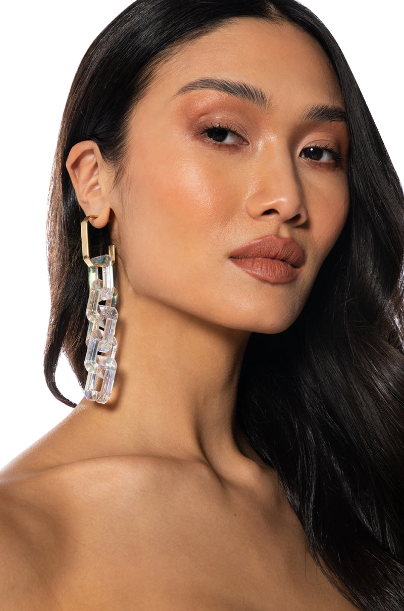 OVER THE RAINBOW CHAIN DROP EARRINGS