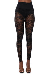 PHOENIX STRETCH LACE LEGGING IN BLACK