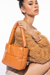 PLUSHY AF PU MINI TOTE