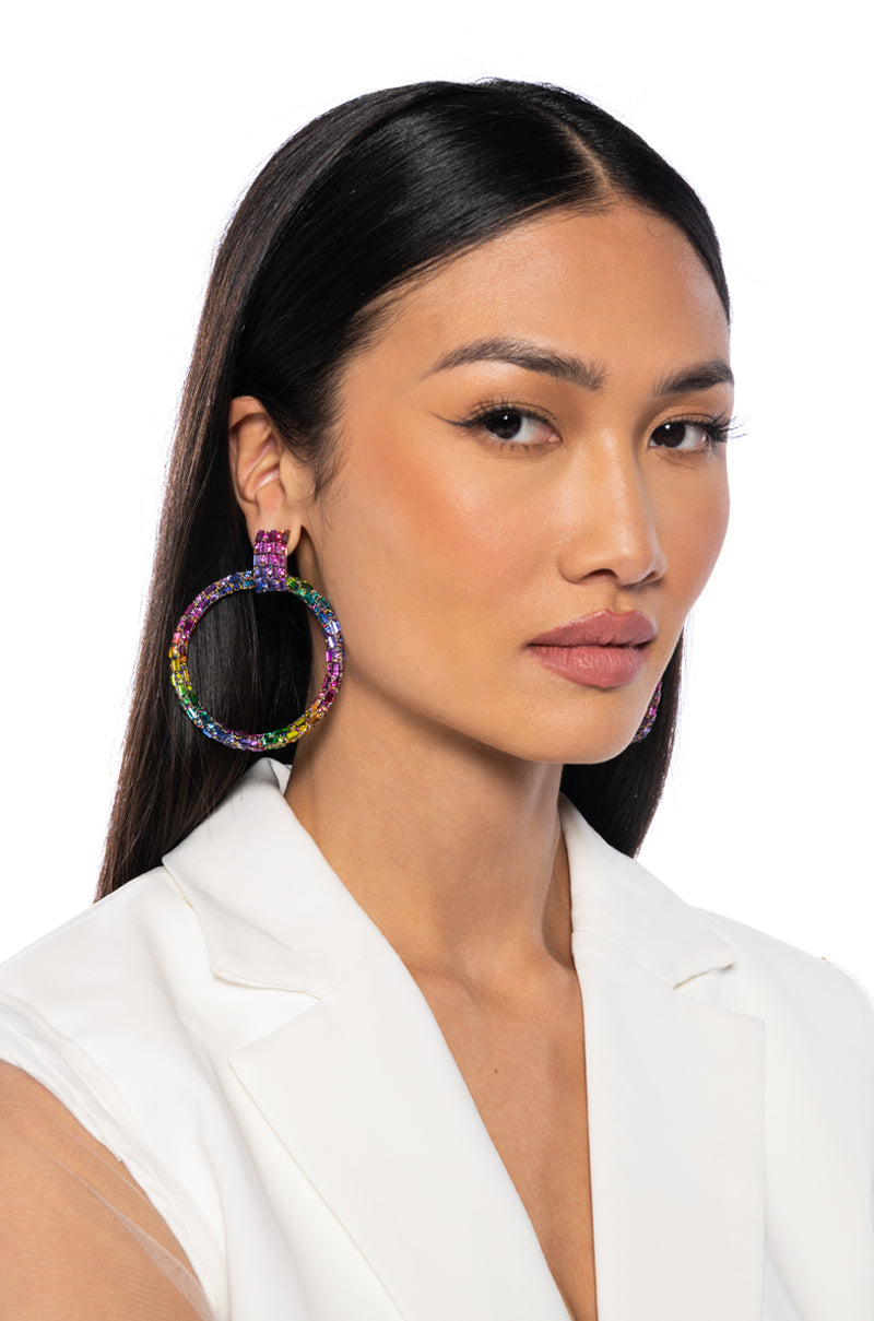RAINBOW MAGIC HOOP EARRING