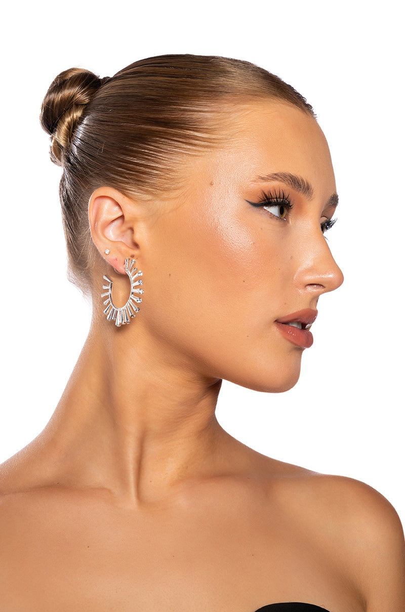 RETRO BLING HOOP