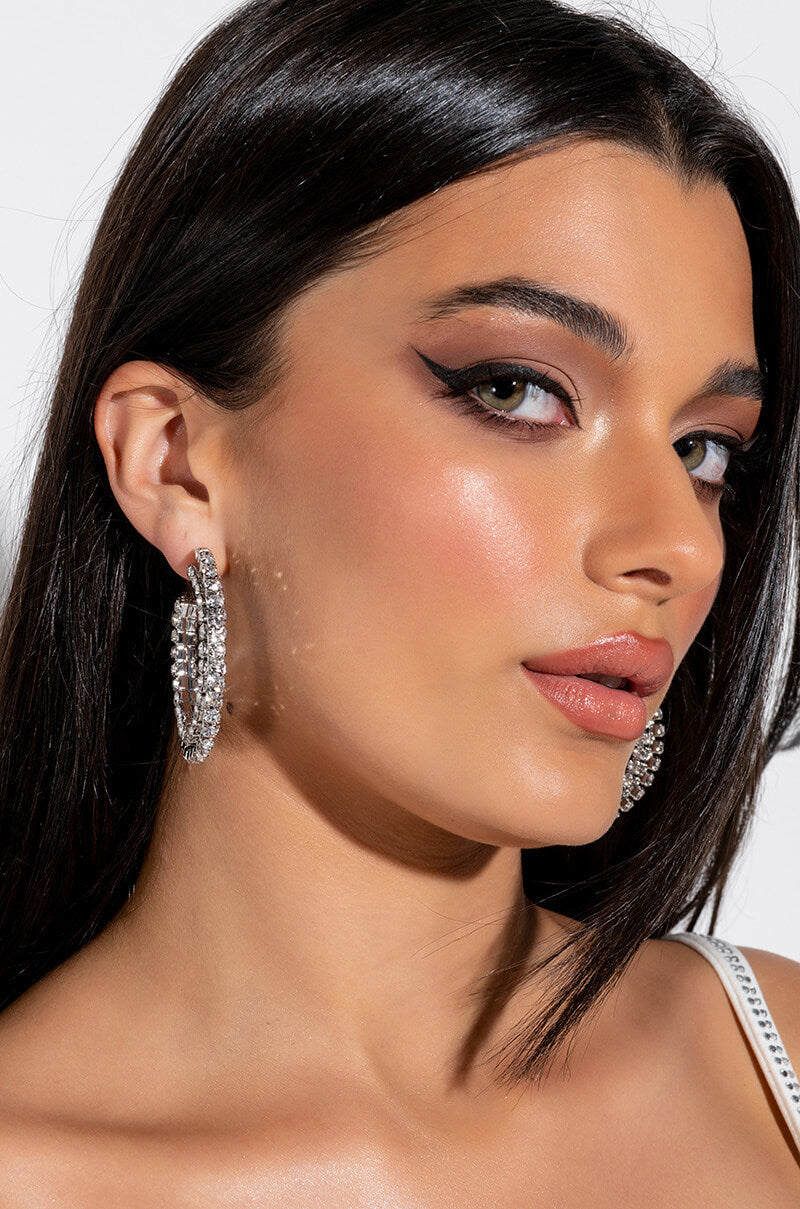 ROCKSTAR RHINESTONE HOOPS