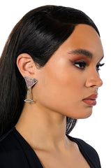 SHAKEN NOT STIRRED EMBELLISHED EARRINGS