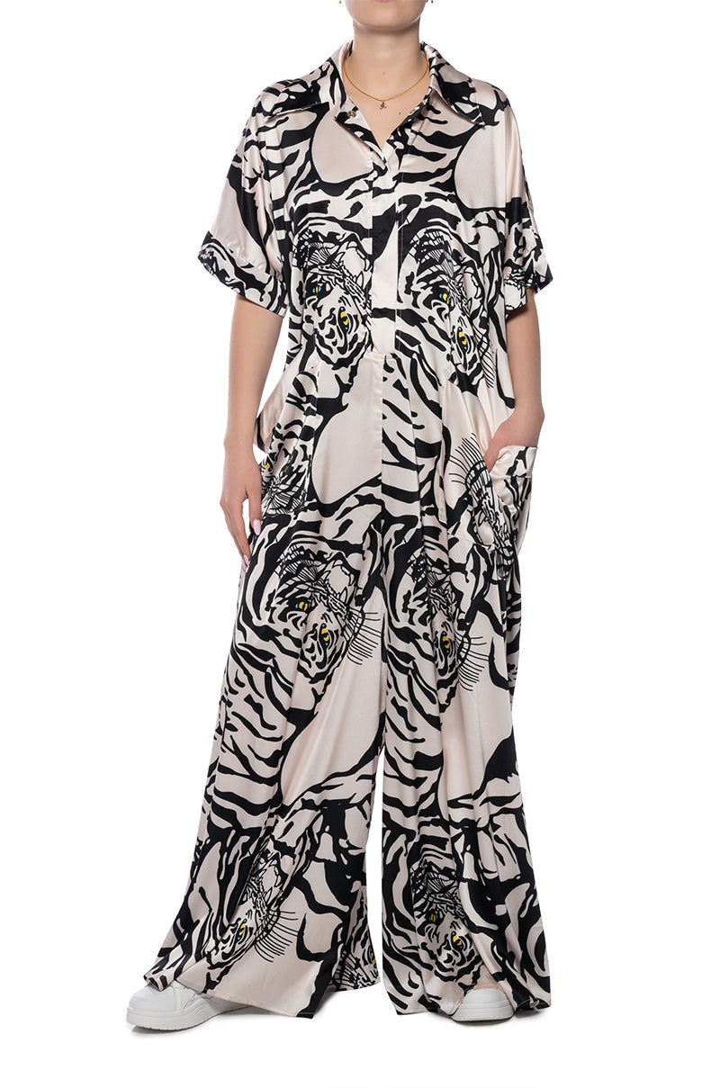 SHE'S RICH OVERSIZED SATIN JUMPSUIT