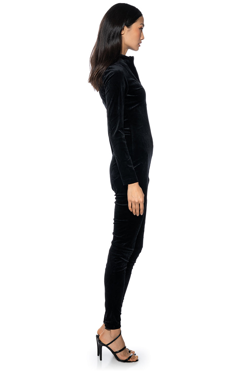 SMOOTH OPERATOR VELVET JUMPSUIT
