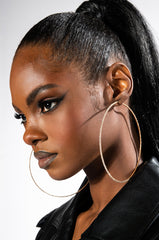 SPARKLE GOLD 100MM RHINESTONE HOOPS