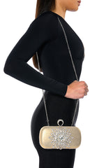 STRAIGHT FLEXING EMBELLISHED CLUTCH