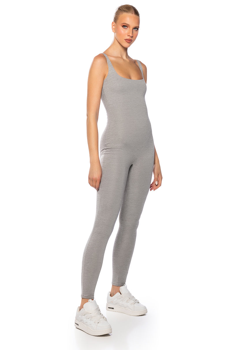 TALIA DOUBLE LAYER FITTED JUMPSUIT