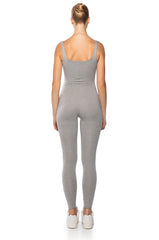 TALIA DOUBLE LAYER FITTED JUMPSUIT