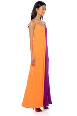 TATIANA COLOR BLOCKED SLEEVELESS JUMPSUIT