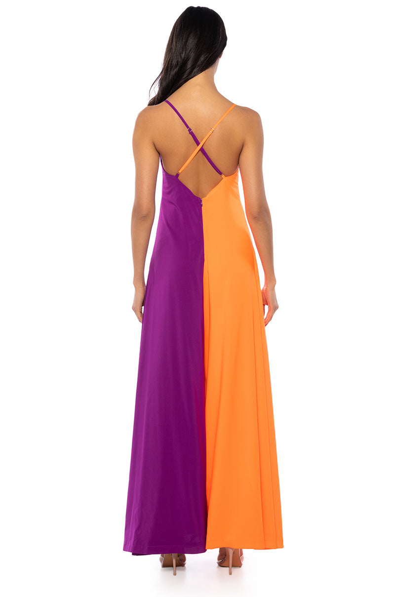 TATIANA COLOR BLOCKED SLEEVELESS JUMPSUIT